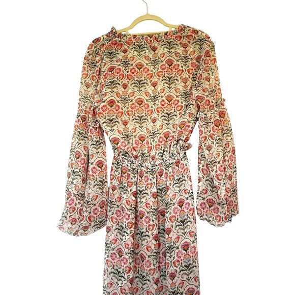 Misa Los Angeles Amata Dress In Somerset Floral Chiffon Bohemian Maxi XS NWT - Picture 10 of 16